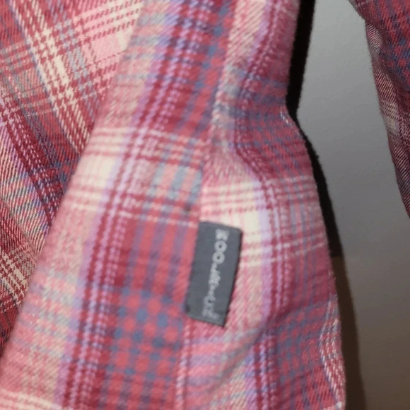 Women's size small Woolrich Pink Flannel button down shirt 100% cotton LOT C10 - Picture 10 of 11